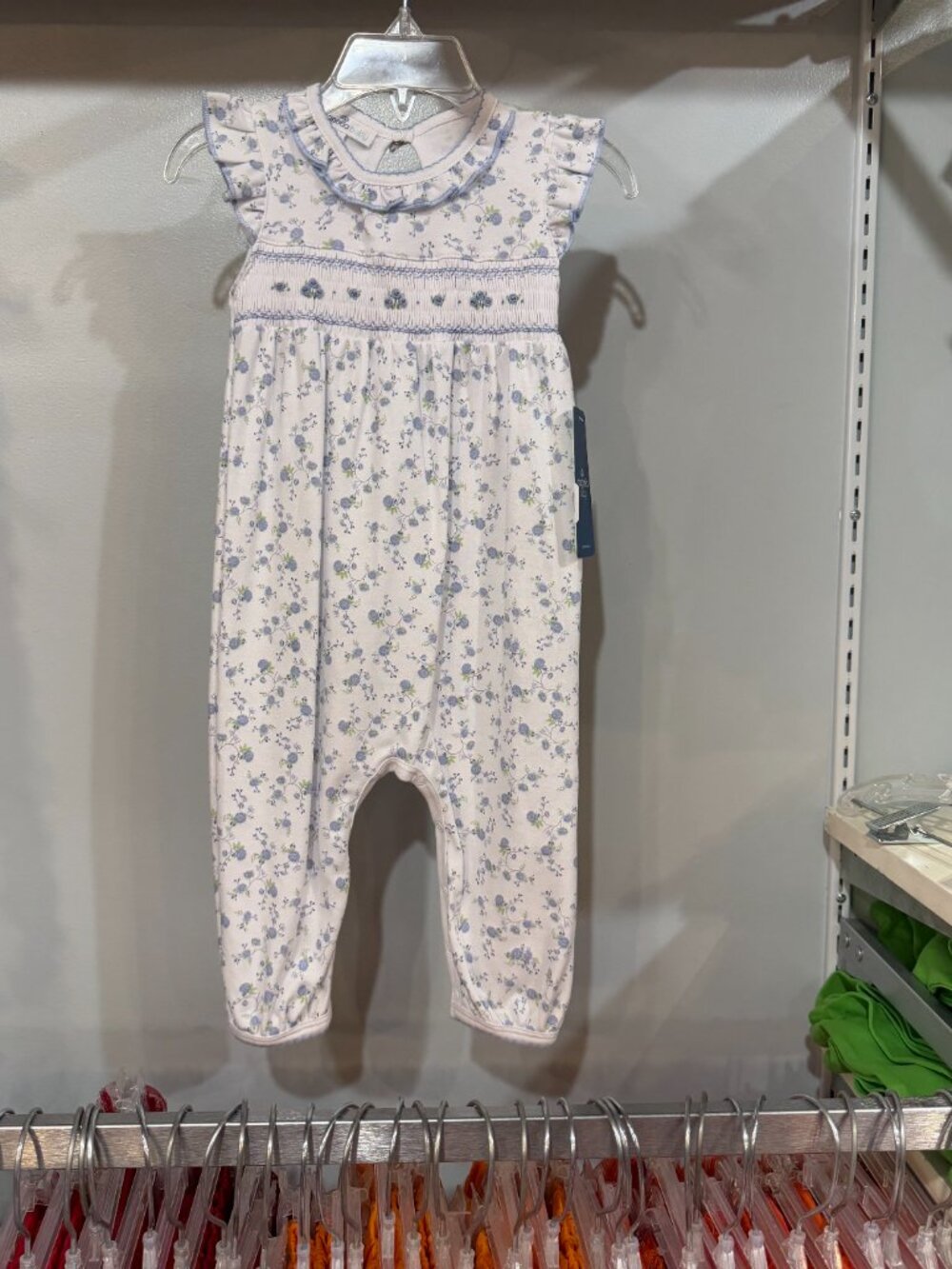 NWT Magnolia Baby Smocked Romper 12M